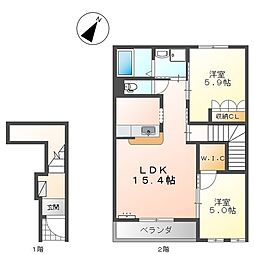 間取図画像 2LDK