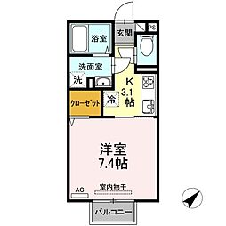 間取図画像 1K