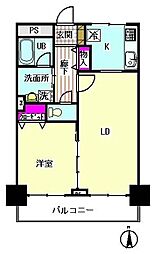 高津ハイム 1LDKの間取図画像
