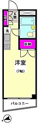 丸井ビルディング ワンルームの間取図画像