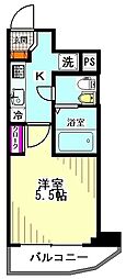 ミリオンステーションプラザ鶴見市場 1Kの間取図画像
