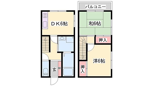兵庫県高砂市曽根町(賃貸アパート2DK・1階・52.24㎡)の写真 その2