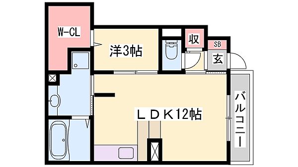 兵庫県姫路市船橋町２丁目(賃貸アパート1LDK・1階・41.38㎡)の写真 その2