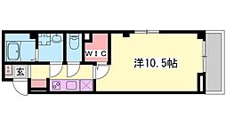 北条鉄道 北条町駅 徒歩8分の賃貸アパート 2階1Kの間取り