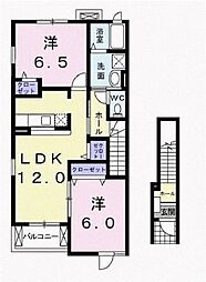 グレイスガーデン 2LDKの間取図画像
