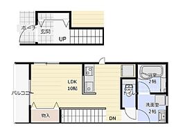 Room上滝野 ワンルームの間取図画像