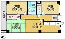 マイシティー101 3LDKの間取図画像