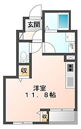 アルモディモーラ 1Kの間取図画像