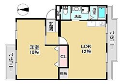 Iマンション 1LDKの間取図画像