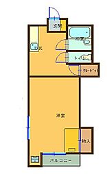 セントポーリア第一栄和ビル 1DKの間取図画像