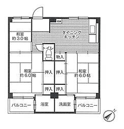 ビレッジハウス宮の前1号棟 4階