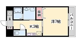 インタービレッジ東延末2 1Kの間取図画像