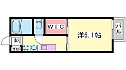 flat大村3 1Kの間取図画像
