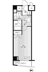 グランハイツ東新宿 1Kの間取図画像