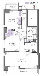 間取図画像 2LDK