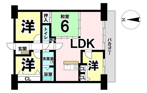 4LDKです！南側洋室は、リモートワークや書斎としても使えそうですね。