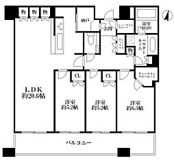 間取図画像 3SLDK