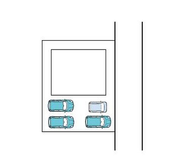 駐車スペースは3台となっておりますが、車種や停め方により4台可能です、ぜひご家族全員でお越し下さい。