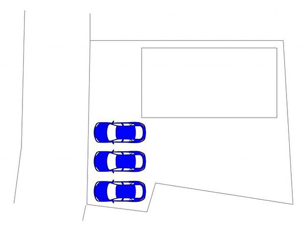 【リフォーム済】区画図です。駐車場拡張工事を行っています。
