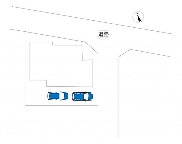 【リフォーム済】区画図です。駐車場拡張工事を行っています。