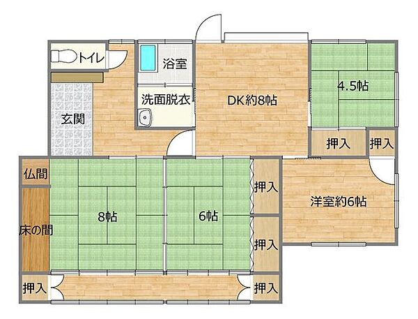 間取りを拡大表示