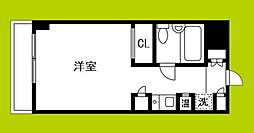 アーバンハイツ西淡路 3階1Kの間取り