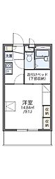 レオパレスヤマハ 1Kの間取図画像