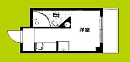 コレクション関目弐番館 3階ワンルームの間取り