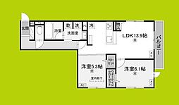 間取図画像 2LDK