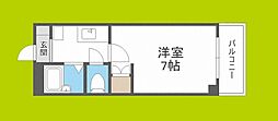 Green Villa森小路 3階1Kの間取り