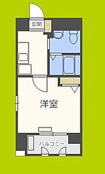 レオンコンフォート難波西 3階1Kの間取り