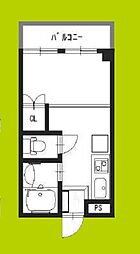 メゾン扇町 4階1DKの間取り