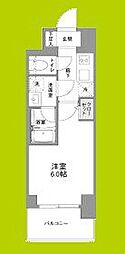 リヴェント難波ウエスト 10階1Kの間取り