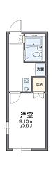 レオパレスノースアベニュー 2階1Kの間取り