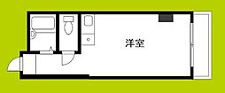 住之江1番館 ワンルームの間取図画像