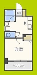 willDo難波wI 12階1Kの間取り