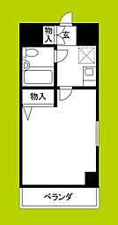 エスリード天王寺 10階1Kの間取り
