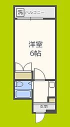 シティハイツ下新庄 1Kの間取図画像