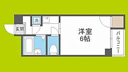 コアロード2000 1Kの間取図画像