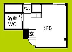 プレアール井高野 ワンルームの間取図画像