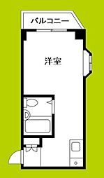 ジェイ・プライド東小橋 ワンルームの間取図画像