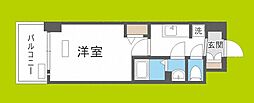 プレサンス大阪ドームシティクロスティ 1Kの間取図画像