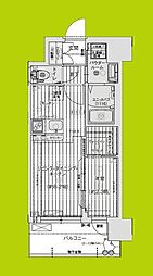プレリスNEO大阪十三エルヴィオン 1LDKの間取図画像