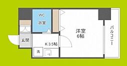 エスリード新大阪第2 1Kの間取図画像