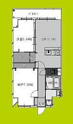 FREEDOM residence堺寺地町 2LDKの間取図画像