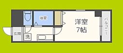 グランディール阪南町2番館 1Kの間取図画像