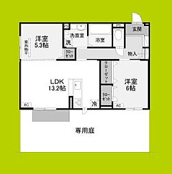 エクシードII 2LDKの間取図画像