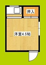 葵マンション ワンルームの間取図画像