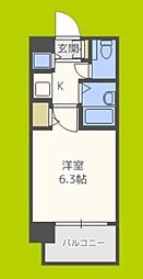 ディナスティ清水谷3 1Kの間取図画像