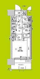 CREST TAPP 大阪EAST 1Kの間取図画像